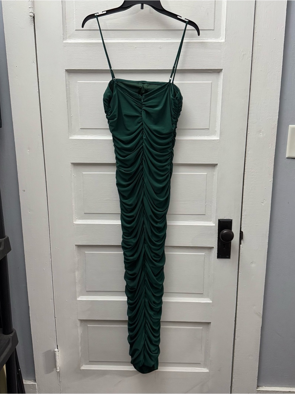 That’s So Fetch Green Ruched Bodycon Midi Dress Underwire US 12 - Picture 6 of 11